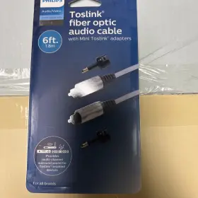 X-204723-MH PHILIPS Elite Toslink Digital Fiber Optic Cable