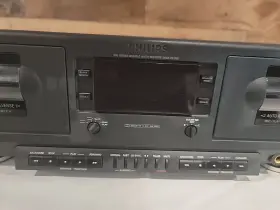 FC930P PHILLIPS Double Cassette Tape Deck Player Recorder Dub #3