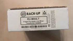 RU-MX4LT RACK-UP Rdl Pro Audio Line Mixer Transformer Box