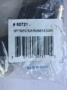50721 RAPID RUN Theater Runner Cable Coax #3