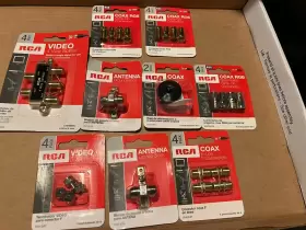 044476061325 RCA Coax Crimp Connectors Splitter