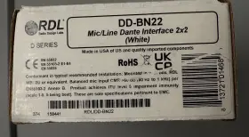 DD-BN22 RDL Wall Directional Mic Line Dante Interface