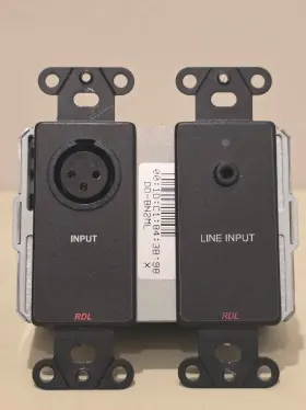 DDB-BN2ML RDL Wall Directional Mic Line Dante Interface