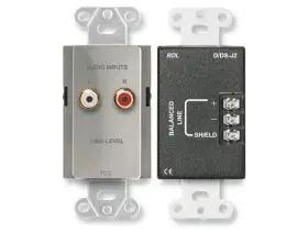 DS-J2 RDL Line Audio Panel Extender Steel Rca Balanced