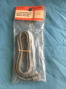 42-2420 REALISTIC BY RADIO SHACK Extension Cord Phone Plug