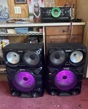 MX-HS7000 SAMSUNG Giga Sound Receiver Speakers Subs Great