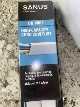 BSA-OWCM332-W1 SANUS Wall Cable Concealer High Cord Cover Tvs #3