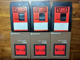 V-120 SANYO Cord Video Cassette Tapes