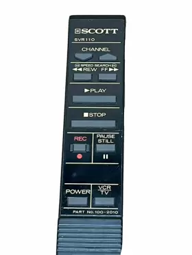SVR-110 SCOTT Vcr Video Cassette Recorder Remote #2
