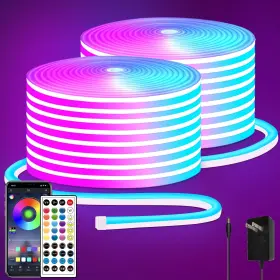 SEGRASS-NH100FT4 SEGRASS Led Neon Rope Lights Remote Control