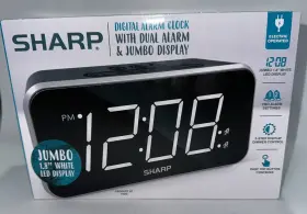 SPC736A SHARP Digital Alarm Clock Dual Led Display