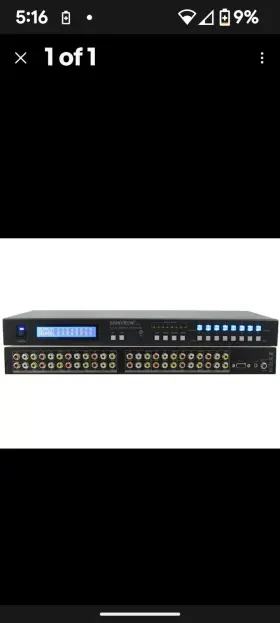 SB-5548LCM SHINYBOW Video Matrix Switcher Stereo Audio