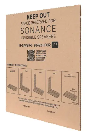 93492 SONANCE Space Saver Invisible Speaker