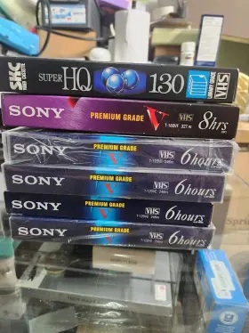 T-120VF SONY Vhs Hour Blank Video Cassette Tape Box