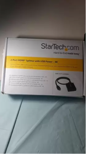 ST122HD4KU STARTECH Com Hdmi Splitter Port Video