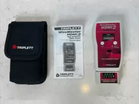 3256 TRIPLETT Wiremaster Cable Tester Hdmi Transmitter Rx #2