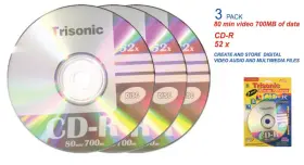 30A15A TRISONIC Blank Recordable Cd Video Data Pack