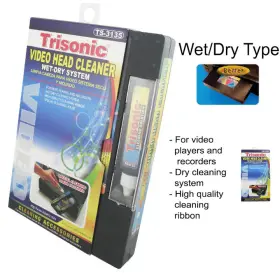 30A19A TRISONIC Video Head Cleaner Vcr Vhs