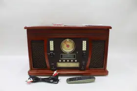 VTA-754B VICTROLA Aviator Turntable Music Center Mahogany