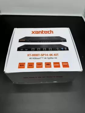 XT-SP14-4K18G XANTECH Hdbaset Splitter Hdbt Receivers Up Kit