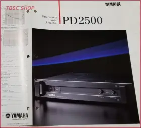 PD2500 YAMAHA Power Amplifiers Brochure