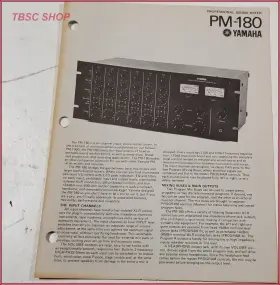 PM180 YAMAHA Sound Mixer Brochure