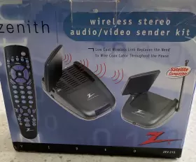 ZEV-215 ZENITH Wireless Stereo Audio Video Sender Nos Remote