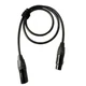MOGAMI MICROPHONE CABLE 1 FT NEUTRIK GOLD XLR CONNECTORS (MALE/FEMALE )