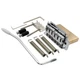Musiclily Pro Chrome 52.5mm Modern 2Point Guitar Tremolo Bridge 40mm Brass Block