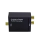 Analog Audio to Digital Converter Optical Output 96KHz 24-bit w/Optical Cable