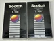 Scotch Beta Max Videocassette EG L 500 Blank Tapes Lot of 2 NEW SEALED