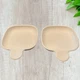 Set of 2 Vintage Corning Ware P-185-B Grab It Sidekick 6" Sandwich Snack Plates