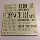 NOS CONCERT 1800 FT POLYESTER RECORDING TAPE RADIO SHACK BRAND NEW SEALED