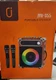 JYX-S55 Portable Bluetooth Speaker 5.25" w/ 2 Wireless Mics, Remote, LED Light