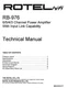 Service Manual Guide For Rotel RB-976
