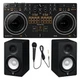 Pioneer DJ DDJ-REV1 DJ Controller + 2 x Yamaha HS5 Speakers + Pioneer Microphone