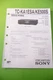 Service Manual Instructions For Sony TC-KA1ESA, TC-KE500S, ORIGINAL