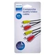 Philips 6' Elite Toslink Digital Fiber Optic Cable with 2 Mini Adapters - Gray