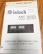 McIntosh MC2125 Power Amp Service Info. w/Bulletin (SN AZ1001-AZ2804) Original