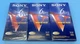Lot of 3 Sony T-120VF Premium Grade VHS Tapes 120 minute &ndash; Unused
