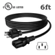 6FT UL AC Power Cord For Dayton Audio HTA100 100 Watts HTA200 Tube Amplifier