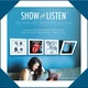 SHOW AND LISTEN - White LP Flip Frame - Vinyl Record Vinyl Record acc - G1398z
