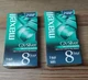 Maxell 8 Hour T-160 VHS GX Silver Blank Video Cassette Tapes  2 New Sealed Tapes