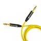 1 FT  MOGAMI YELLOW TRS CABLE NEUTRIK  1/4" CONNECTORS 2549 NP3X-B PATCH
