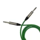 1 FT  MOGAMI GREEN TRS CABLE NEUTRIK  1/4" CONNECTORS 2549 NP3X PATCH