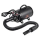 High-Power 2800W Dog Dryer: 4.3HP, 70m/s, 85&ndash;130&deg;F, 4 Nozzles, Black