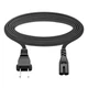5ft AC Power Cord Cable For LG 49UJ6500-UB 49UK6200PUA TV 2-Prong Wire Lead