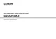 Operating Instructions For Denon DVD-2930 CI