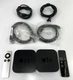 LOT 2x Apple TV 4th Gen A1625 32GB HD 1080p Bundle w Remote Cables Bundle Tested