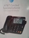 AT&T CL2940 Corded Speakerphone with Display - Black (ATT-CL2940) NEW open box